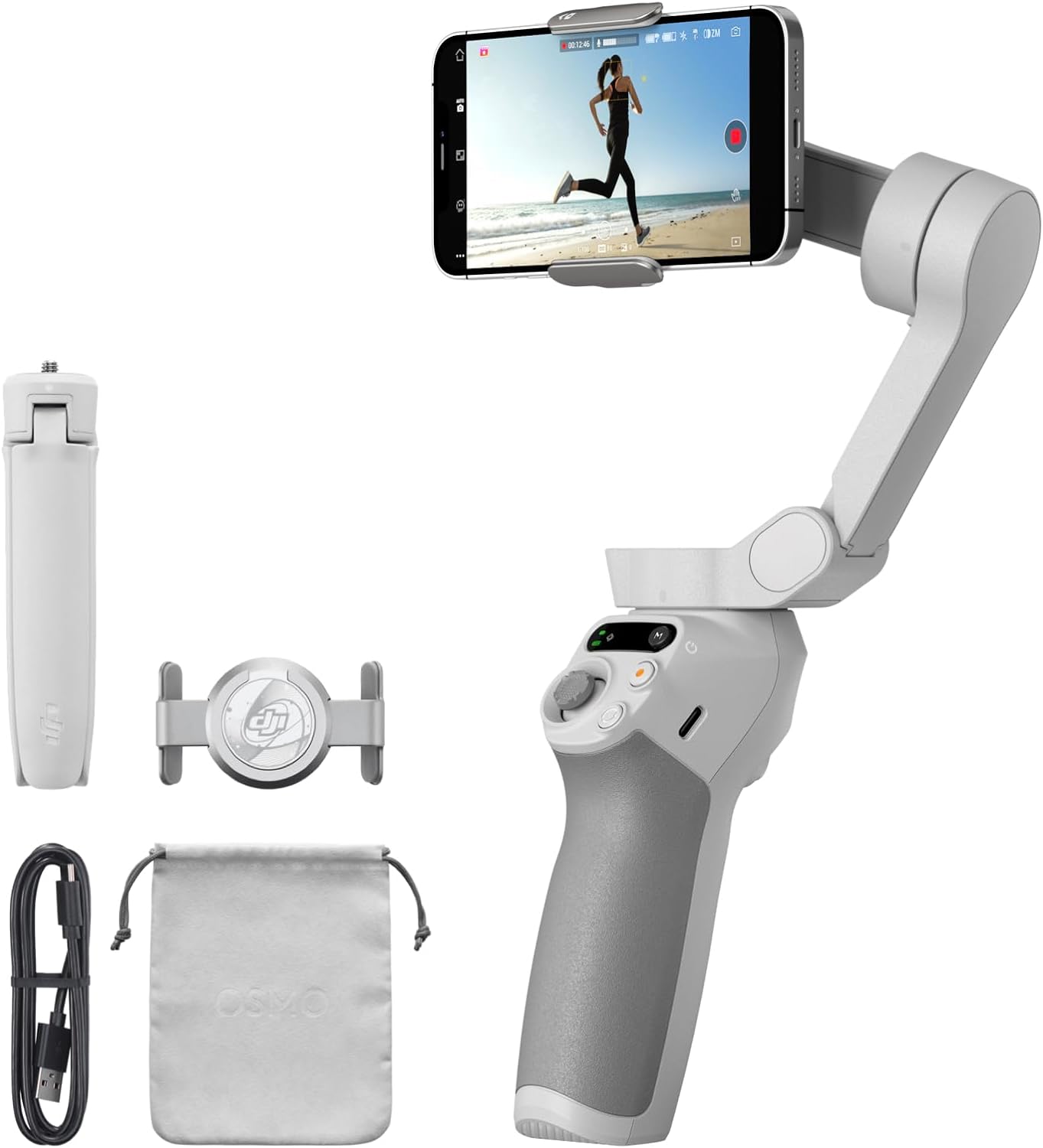 DJI Osmo Mobile SE Intelligent Gimbal, 3-Axis Phone Gimbal, Portable and Foldable,