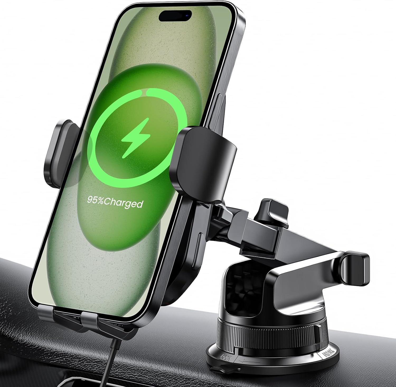 Wireless Car Charger, 15W/10W/7.5W Car Accessories for Dashboard